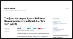 Desktop Screenshot of dakshhmehta.com