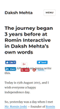 Mobile Screenshot of dakshhmehta.com