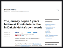 Tablet Screenshot of dakshhmehta.com